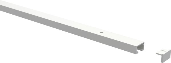 Gardinenschiene Aluminium 1-läufig PRIMAX Weiß 100 cm