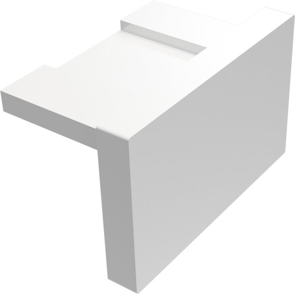 Endkappen für Gardinenschienen PRIMAX 1-läufig Weiß (2 Stück)