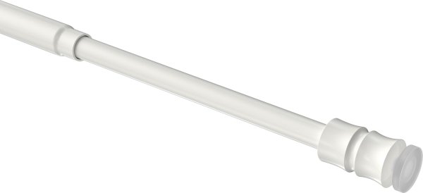 Klemmstange Metall / Kunststoff 8/6 mm Ø Flexo Weiß ausdrehbar 40-60 cm