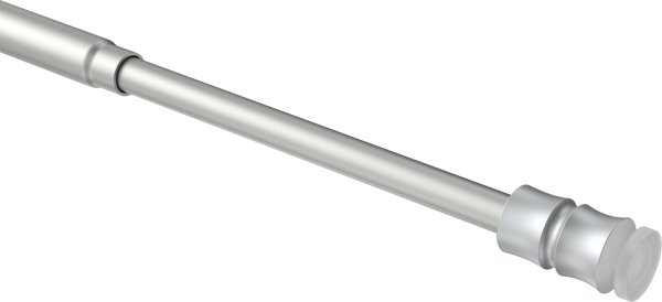 Klemmstange Metall / Kunststoff 8/6 mm Ø Flexo Silbergrau ausdrehbar 40-60 cm