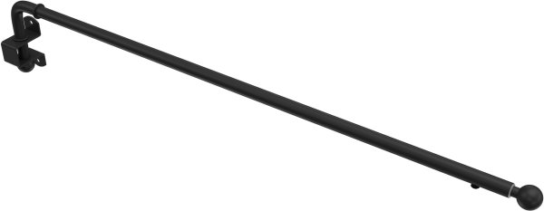Schwenkstange Metall 13/9 mm Ø Cassina Schwarz ausziehbar 60-100 cm