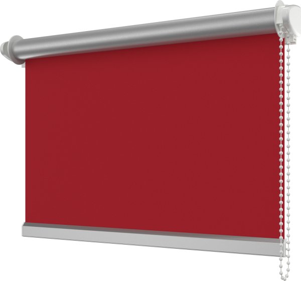 Klemmfix Seitenzugrollo / Thermorollo SZ3 verdunkelnd Uni Rot Fb. 3011 41,5 x 175 cm