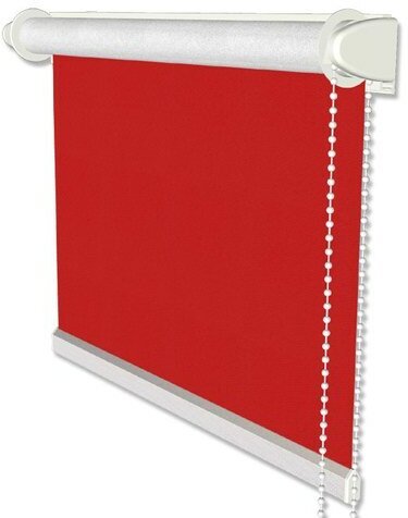 Klemmfix Seitenzugrollo / Thermorollo SZ3 verdunkelnd Uni Rot Fb. 3011 41,5 x 175 cm