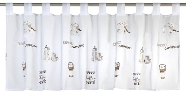 Scheibengardine Dessin Cino Fb. 30, 140x48 cm