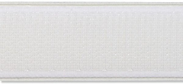 Pilzband (Klettband) selbstklebend 20 mm Weiß 1 Meter