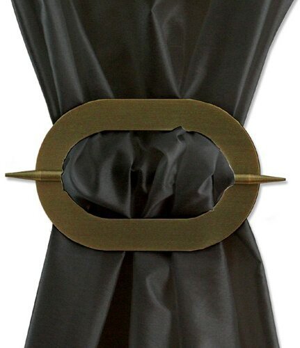 Raffspange Metall in Messing Antik AVOS - Oval