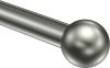 Endstücke Puros (Kugel) Edelstahl-Optik für Gardinenstangen 16 mm Ø (2 Stück) 