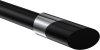 Endstücke Verano (Schräge) Chrom / Schwarz für Gardinenstangen 20 mm Ø (2 Stück) 