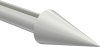 Endstücke Savio (Kegel) Weiß für Gardinenstangen 20 mm Ø (2 Stück) 