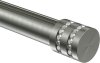 Endstücke Estana (Kappe Glitzer) Edelstahl-Optik für Gardinenstangen 20 mm Ø (2 Stück) 