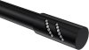 Endstücke Zoena (Zylinder Glitzer) Schwarz für Gardinenstangen 20 mm Ø (2 Stück) 