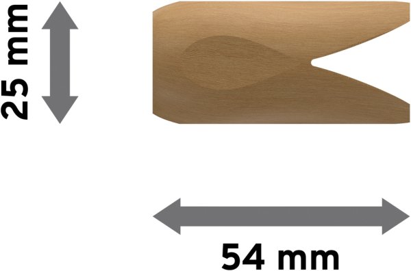Endstücke Flower (Blume) Buche lackiert für Gardinenstangen 16 mm Ø (2 Stück)