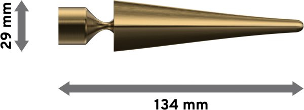 Endstücke Lorenzo (Speer) Messing Antik für Gardinenstangen 16 mm Ø (2 Stück)