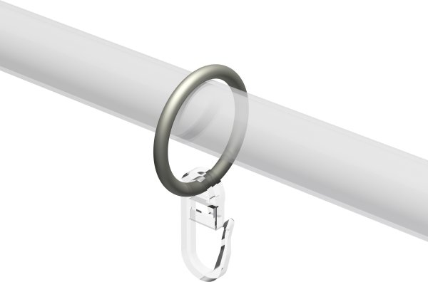 Ringe (Rundringe) Chrom matt Typ H16 für Gardinenstangen 16 mm Ø