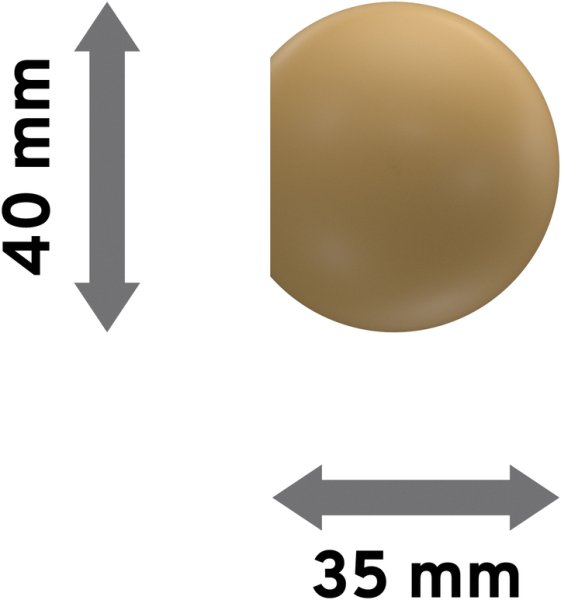 Endstücke Luina (Kugel) Buche lackiert für Gardinenstangen 20 mm Ø (2 Stück)