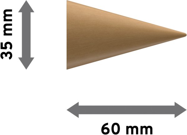 Endstücke Siveo (Kegel) Buche lackiert für Gardinenstangen 20 mm Ø (2 Stück)
