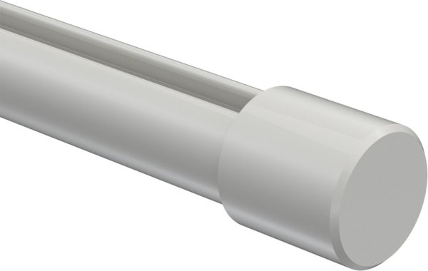 Endstücke Santo (Kappe) Weiß für Gardinenstangen 20 mm Ø (2 Stück)