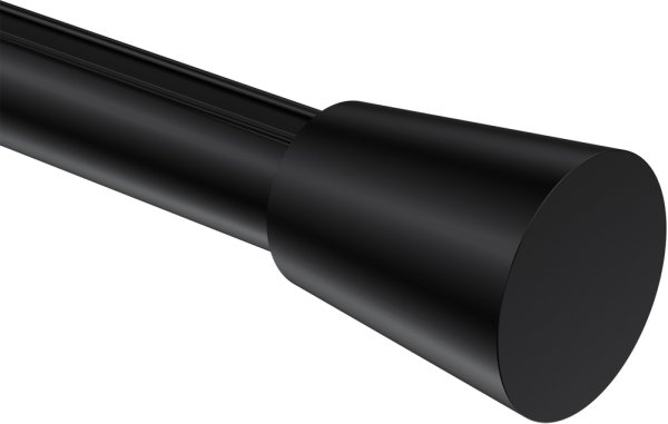 Endstücke Sitra (Konus) Schwarz für Gardinenstangen 20 mm Ø (2 Stück)