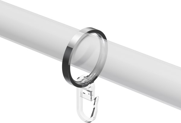 Ringe (Flachringe) Chrom Typ B20 für Gardinenstangen 20 mm Ø
