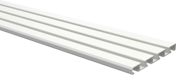 Gardinenschiene Aluminium 3- / 4-läufig SLIMLINE Weiß