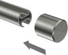 Endstücke Santo (Kappe) Edelstahl-Optik für Gardinenstangen 20 mm Ø (2 Stück) 