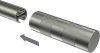 Endstücke Mavell (Zylinder) Edelstahl-Optik / Satin-Silber für Gardinenstangen 20 mm Ø (2 Stück) 