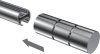 Endstücke Elanto (Rillenzylinder) Chrom für Gardinenstangen 20 mm Ø (2 Stück) 