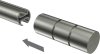 Endstücke Elanto (Rillenzylinder) Edelstahl-Optik für Gardinenstangen 20 mm Ø (2 Stück) 