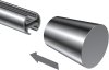 Endstücke Sitra (Konus) Chrom für Gardinenstangen 20 mm Ø (2 Stück) 