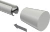 Endstücke Sitra (Konus) Weiß für Gardinenstangen 20 mm Ø (2 Stück) 