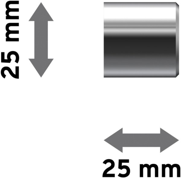 Endstücke Santo (Kappe) Chrom für Gardinenstangen 20 mm Ø (2 Stück)
