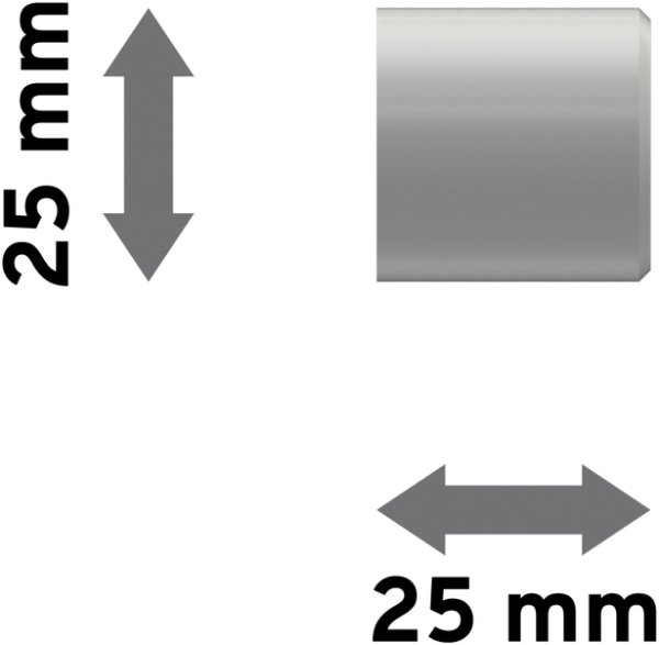 Endstücke Santo (Kappe) Weiß für Gardinenstangen 20 mm Ø (2 Stück)