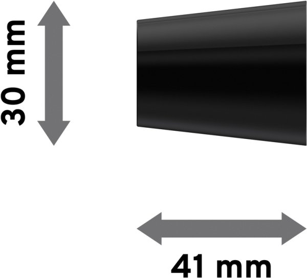 Endstücke Sitra (Konus) Schwarz für Gardinenstangen 20 mm Ø (2 Stück)