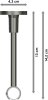 Gardinenstange Messing-Optik / Edelstahl-Optik 20 mm Ø SONETTE - Elanto (ohne Ringe) 100 cm