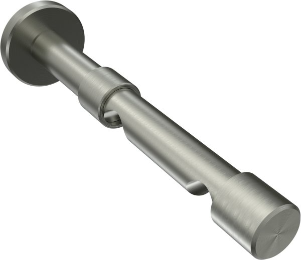 Träger Sinux Edelstahl-Optik 2-läufig 8 und 13 cm für Gardinenstangen 16 mm Ø