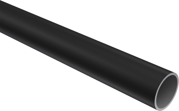 Gardinenstange Metall / Kunststoff 16 mm Ø SIMPA - Cone Schwarz