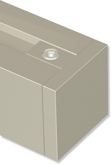 Endstücke Sono (Kappe) Satin-Silber für Innenlaufstangen 20x20 mm (2 Stück)