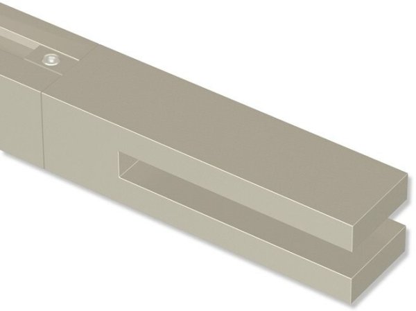Endstücke Diapo (Doppelstab) Satin-Silber für Innenlaufstangen 20x20 mm (2 Stück)