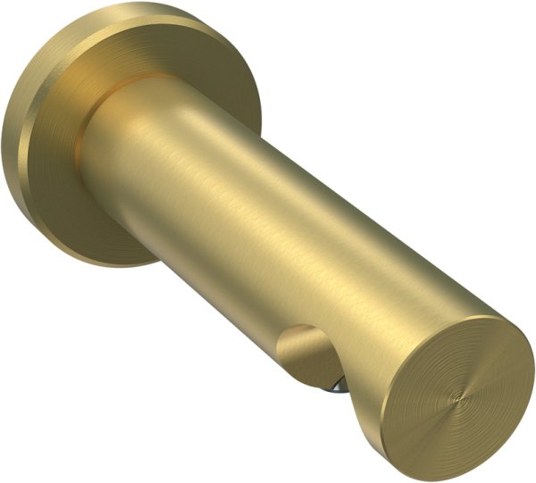 Träger Platon Messing-Optik 1-läufig 7,5 cm für Gardinenstangen 20 mm Ø