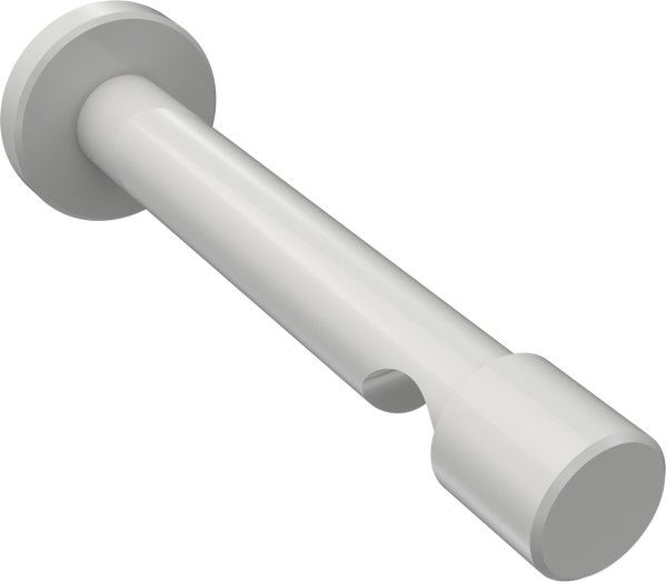 Träger Prestige Weiß 1-läufig 10,5 cm für Gardinenstangen 20 mm Ø