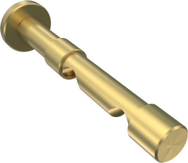 Träger Prestige Messing-Optik 2-läufig 8 und 13 cm für Gardinenstangen 20 mm Ø