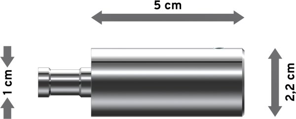 Trägerverlängerung Chrom 5 cm Typ D20 für Gardinenstangen 20 mm Ø