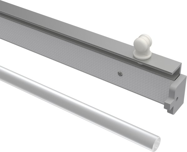 Paneelwagen Universal Fastfix Aluminium mit Klettband 60 cm Silbergrau