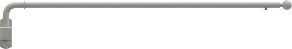 Schwenkstange Metall 13/9 mm Ø Cassina Weiß ausziehbar 60-100 cm