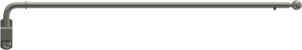 Schwenkstange Metall 13/9 mm Ø Cassina Chrom matt ausziehbar
