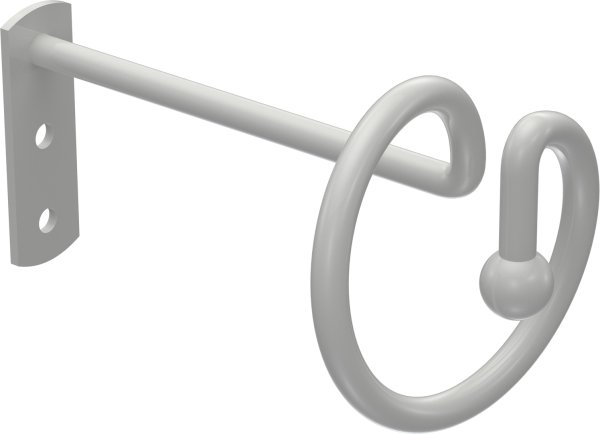 Drapierhaken 14 cm Weiß (1 Paar)