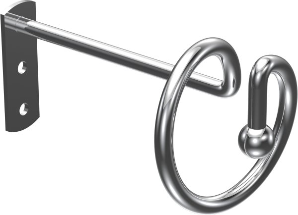 Drapierhaken 14 cm Chrom (1 Paar)