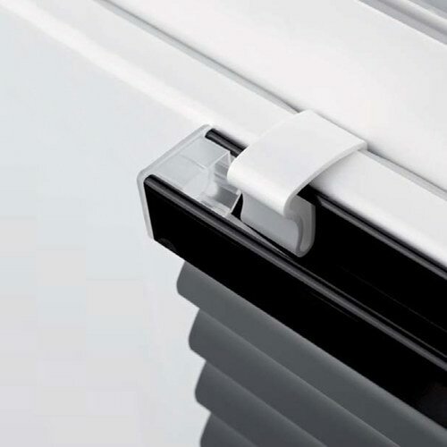 Klemmträger für Jalousien 27x19 mm Weiß (2 Stück)