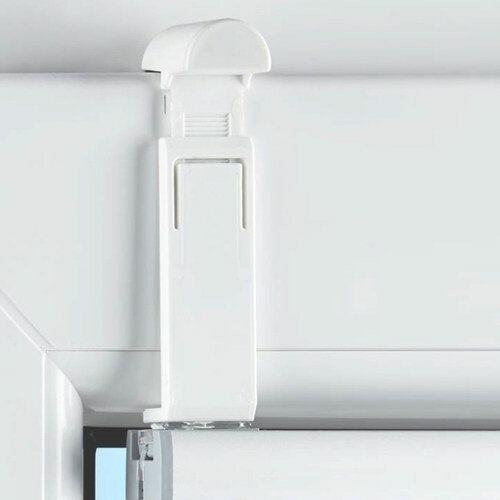 Klemmträger Falzmaster für Plissee System Decomatic Weiß (2 Stück)