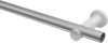 Gardinenstange Metall 20 mm Ø PLATON - Estana Silbergrau / Weiß (ohne Ringe) 100 cm